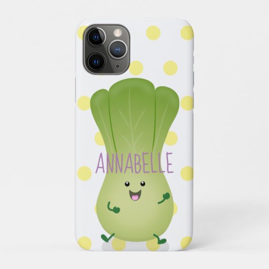 Cute baby bok choy cartoon illustratie Case-Mate iPhone case (Achterkant)
