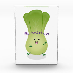Cute baby bok choy cartoon illustratie fotoblokken