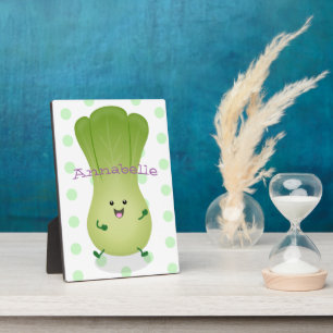 Cute baby bok choy cartoon illustratie fotoplaat