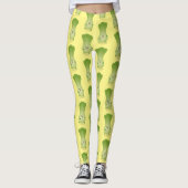 Cute baby bok choy cartoon illustratie leggings (Voorkant)
