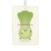 Cute baby bok choy cartoon illustratie luchtverfrisser (Achterkant)