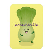 Cute baby bok choy cartoon illustratie magneet (Verticaal)