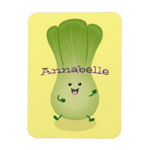 Cute baby bok choy cartoon illustratie magneet