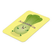 Cute baby bok choy cartoon illustratie magneet (Linkerzijde)