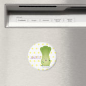 Cute baby bok choy cartoon illustratie magneet (Insitu (Vaatwasser))