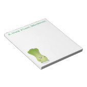 Cute baby bok choy cartoon illustratie notitieblok (Schuin)