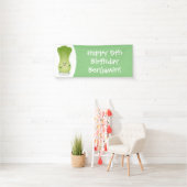 Cute baby bok choy cartoon illustratie spandoek (Insitu)