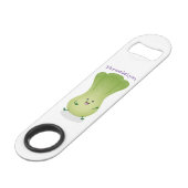Cute baby bok choy cartoon illustratie speed flessenopener (Achterkant Gekanteld)