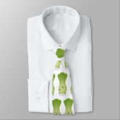Cute baby bok choy cartoon illustratie stropdas (Gebonden)