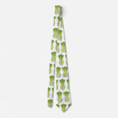 Cute baby bok choy cartoon illustratie stropdas (Achterkant)