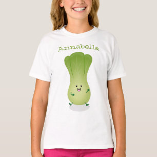 Cute baby bok choy cartoon illustratie t-shirt