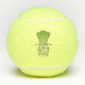 Cute baby bok choy cartoon illustratie tennisballen (Voorkant)