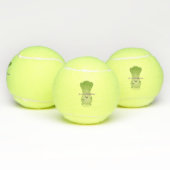 Cute baby bok choy cartoon illustratie tennisballen (Multi)
