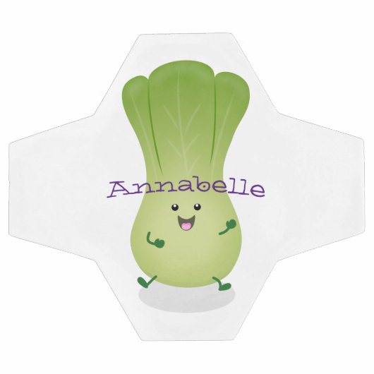 Cute baby bok choy cartoon illustratie voetbal (Enkel)