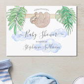Cute Baby Boy Baby shower Kaart