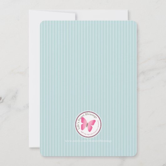 Cute Baby Boy en zijn mobiel Baby shower Kaart (Achterkant)