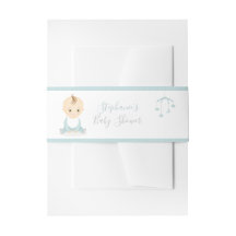 Cute Baby Boy en zijn mobiel Baby shower