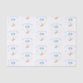 Cute Baby Boy Fox and Balloons Tissuepapier (Voorkant)