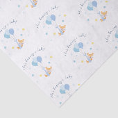 Cute Baby Boy Fox and Balloons Tissuepapier (Detail)