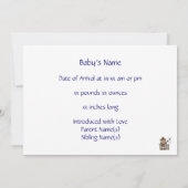 Cute Baby Boy & Horse Pony Aangepaste Westerne geb Aankondiging (Achterkant)