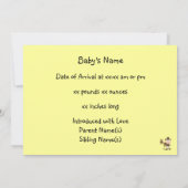 Cute Baby Boy & Horse Pony Aangepaste Westerne geb Aankondiging (Achterkant)