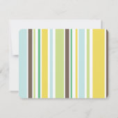 Cute Baby Boy in Blue Pram Whimsical Baby shower Bedankkaart (Achterkant)