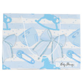 Cute Baby Boy Pattern Groot Cadeauzakje (Achterkant)