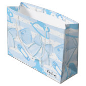 Cute Baby Boy Pattern Groot Cadeauzakje (Achterkant Gekanteld)