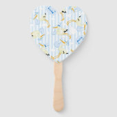 Cute Baby Boy Shower Blue Handwaaier (Achterkant)