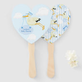 Cute Baby Boy Shower Blue Handwaaier (Voorkant en achterkant)