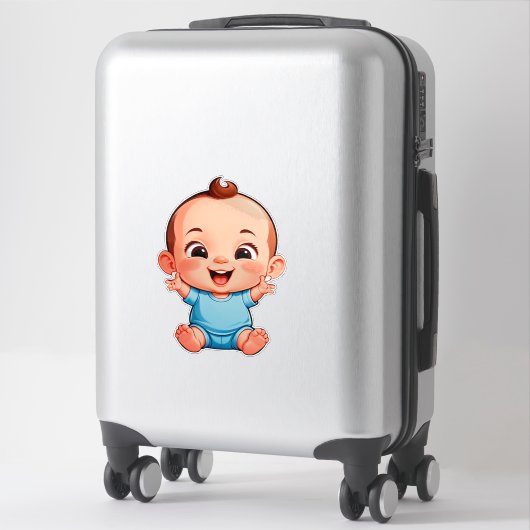 Cute Baby Boy Sticker (Koffer)