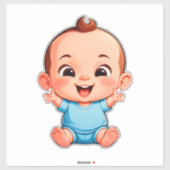 Cute Baby Boy Sticker (Vel)