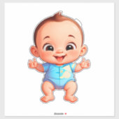 Cute Baby Boy Sticker (Vel)