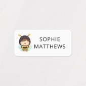 Cute Baby Bugs Custom Personalized Name Clothing Labels (Design 2)