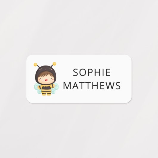 Cute Baby Bugs Custom Personalized Name Clothing Labels (Design 2)