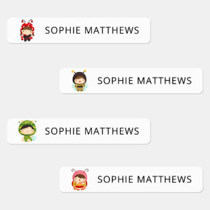 Cute Baby Bugs Custom Personalized Name Clothing Labels