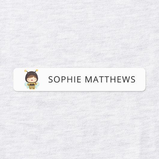 Cute Baby Bugs Custom Personalized Name Clothing Labels (Design 2)