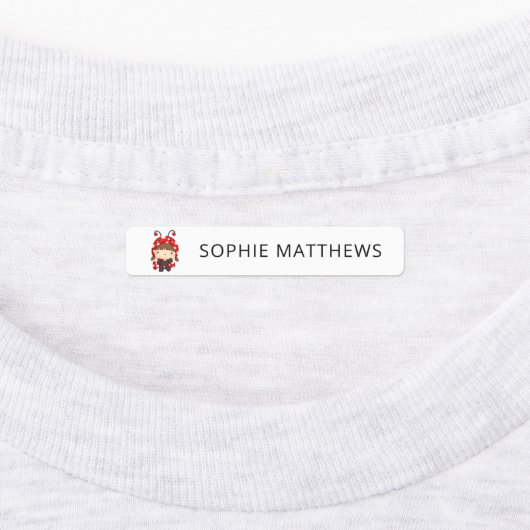 Cute Baby Bugs Custom Personalized Name Clothing Labels (Aangebracht)