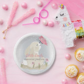 Cute baby Bunny en vlinder. Papieren Bord (Feest)