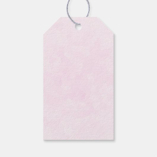 Cute Baby Bunny in een hartenbak Cadeaulabel (Achterkant)