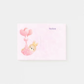 Cute Baby Bunny in een hartenbak Post-it® Notes (Voorkant)