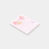 Cute Baby Bunny in een hartenbak Post-it® Notes (Schuin)