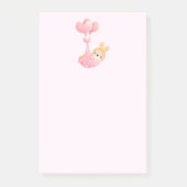 Cute Baby Bunny in een hartenbak Post-it® Notes (Voorkant)