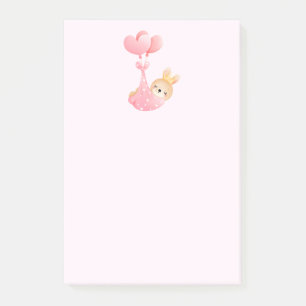 Cute Baby Bunny in een hartenbak Post-it® Notes