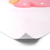 Cute Baby Bunny in een hartenbak Poster (Hoek)