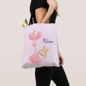 Cute Baby Bunny in een hartenbak Tote Bag (Dichtbij)