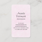 Cute Baby Bunny in een hartenbak Visitekaartje (Achterkant)