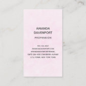 Cute Baby Bunny in een hartenbak Visitekaartje (Achterkant)