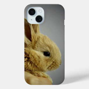 Cute Baby Bunny in hand iPhone 15 Case