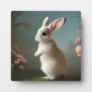 Cute Baby Bunny Portrait Fotoplaat